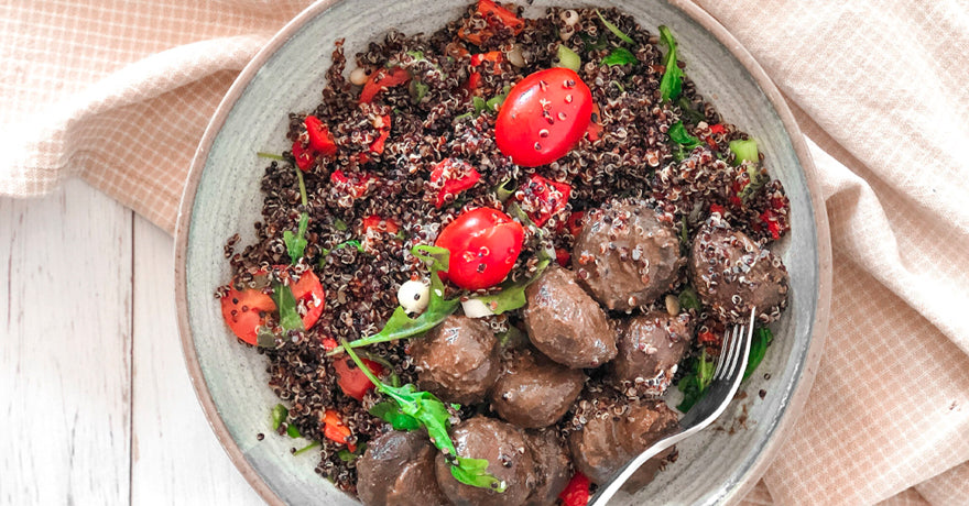 Black and Red Quinoa Bowl